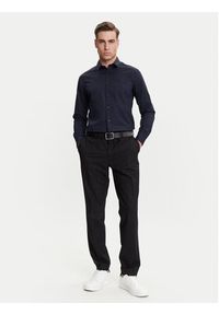 Calvin Klein Jeans Koszula J30J324614 Granatowy Slim Fit. Kolor: niebieski. Materiał: bawełna