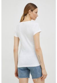 G-Star RAW - G-Star Raw t-shirt bawełniany kolor biały. Kolor: biały. Materiał: bawełna. Wzór: gładki #4