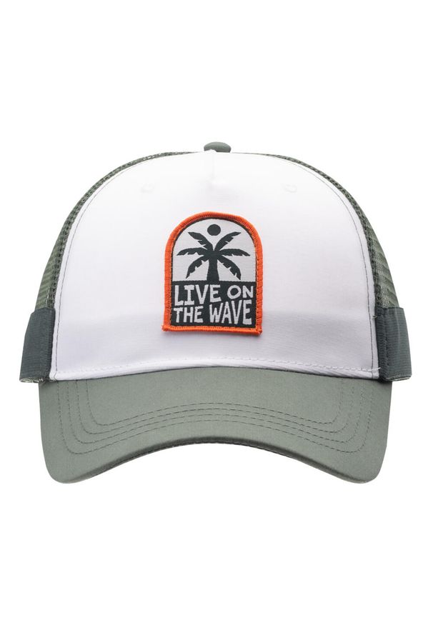 AquaWave - Męska Czapka Z Daszkiem Mayle. Kolor: biały, wielokolorowy, zielony