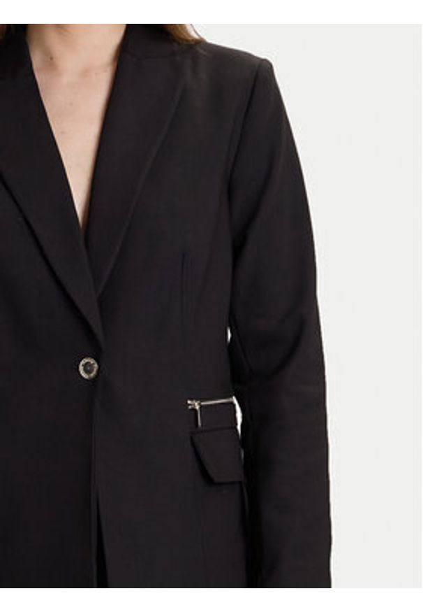 Morgan Marynarka 242-VBEKA.F Czarny Regular Fit. Kolor: czarny. Materiał: bawełna, syntetyk