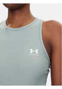 Under Armour Koszulka techniczna HeatGear 1388694 Zielony Slim Fit. Kolor: zielony. Materiał: syntetyk #3