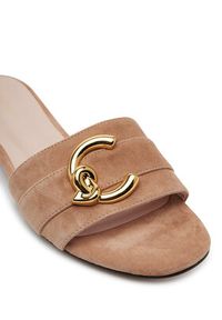 Coccinelle Klapki E4 SB2 17 01 01 Beżowy. Kolor: beżowy. Materiał: zamsz, skóra #3