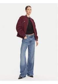 Patrizia Pepe Kurtka bomber 8O0185 A619 Bordowy Regular Fit. Kolor: czerwony. Materiał: syntetyk #4