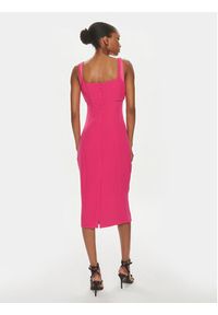 Versace Jeans Couture Sukienka codzienna 76HAO919 Różowy Slim Fit. Okazja: na co dzień. Kolor: różowy. Materiał: syntetyk. Typ sukienki: proste. Styl: casual