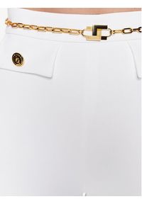 Elisabetta Franchi Spodnie materiałowe PA-060-32E2-V320 Biały Slim Fit. Kolor: biały. Materiał: syntetyk #2