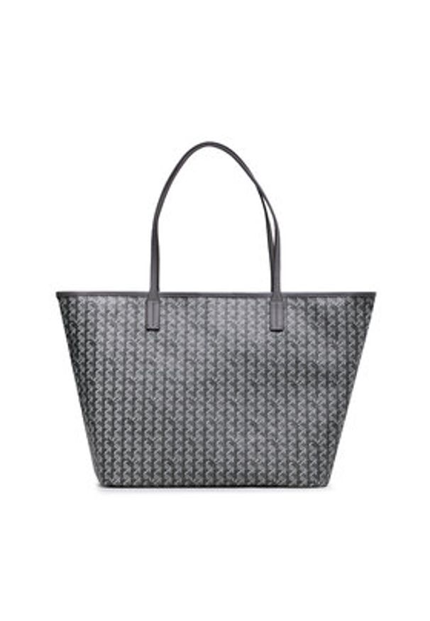 Tory Burch Torebka Basketweave Tote 145634 Szary. Kolor: szary. Materiał: skórzane