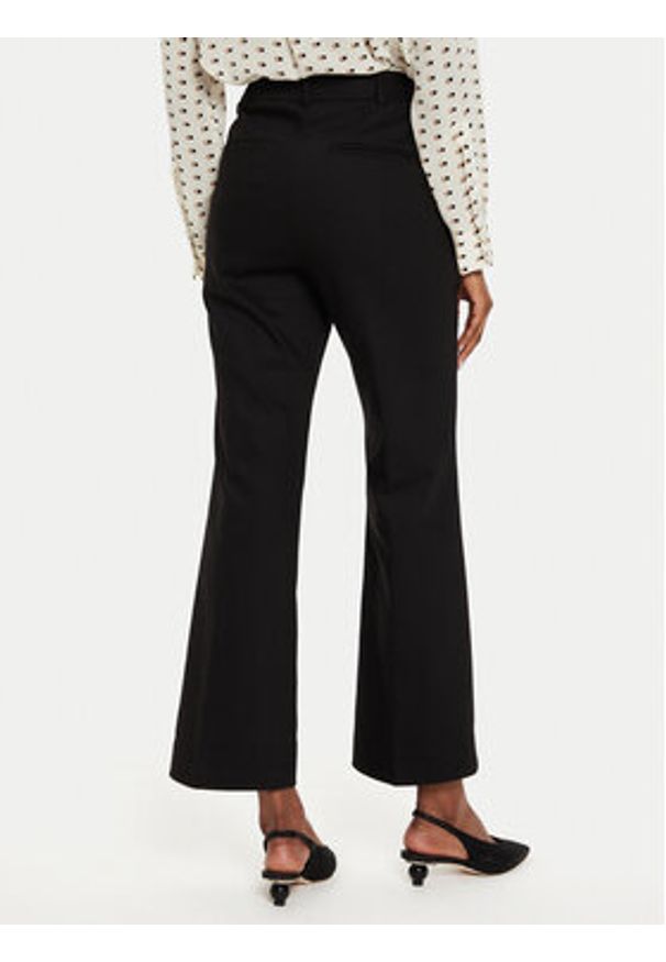 Marella Spodnie materiałowe Kapok 2423136111 Czarny Regular Fit. Kolor: czarny. Materiał: syntetyk, bawełna