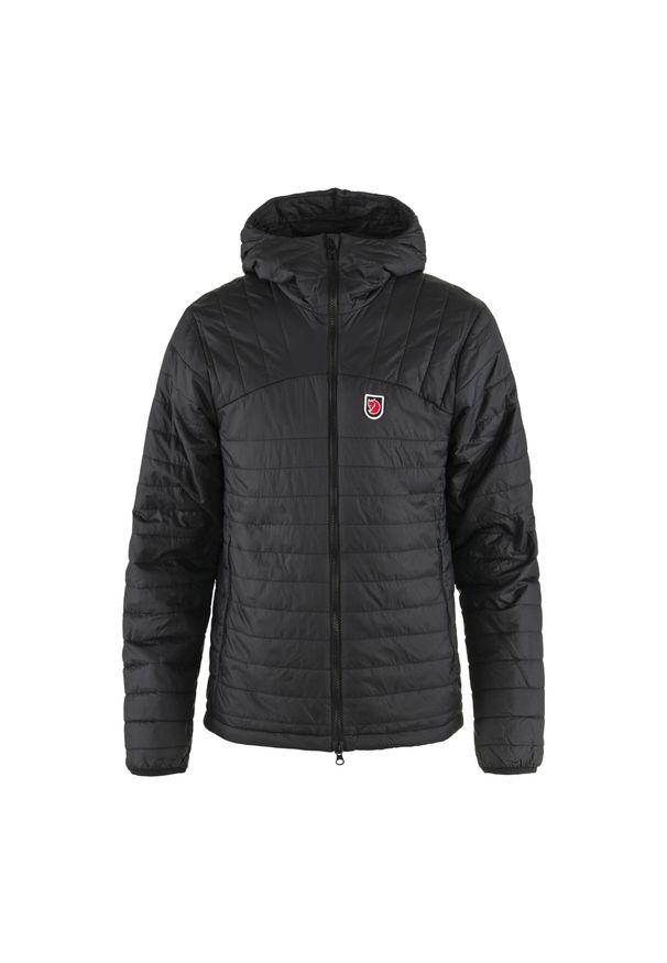 Kurtka puchowa męska Fjällräven Expedition X-Lätt Hoodie. Kolor: czarny. Materiał: puch. Sport: turystyka piesza