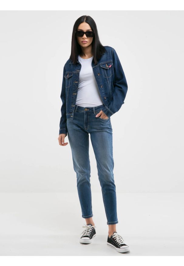 Big-Star - Jeansy damskie niebieskie Maggie 356. Okazja: na co dzień. Kolor: niebieski. Styl: klasyczny, casual