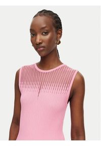 Rinascimento Top CFM0012239003 Różowy jasny Slim Fit. Kolor: różowy. Materiał: syntetyk #2