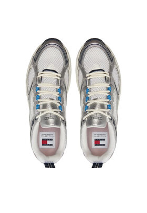 Tommy Jeans Sneakersy Archive Retro Runner EM0EM01486 Srebrny. Kolor: srebrny. Materiał: materiał