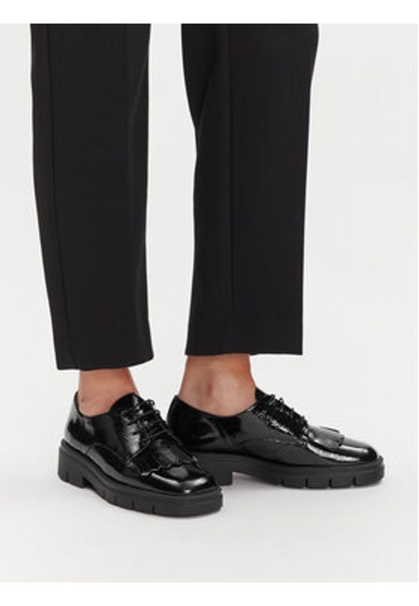 Hispanitas Oxfordy HI254235 Czarny. Kolor: czarny. Materiał: skóra