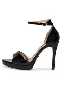 Nine West Sandały WFA2733-2A Czarny. Kolor: czarny. Materiał: syntetyk