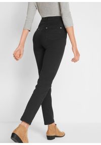 Dżinsy "super-stretch" z wygodnym paskiem w talii bonprix czarny. Kolor: czarny #5