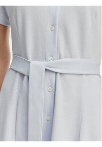 Lacoste Sukienka koszulowa EF9621 Niebieski jasny Regular Fit. Kolor: niebieski. Materiał: bawełna. Typ sukienki: koszulowe #3