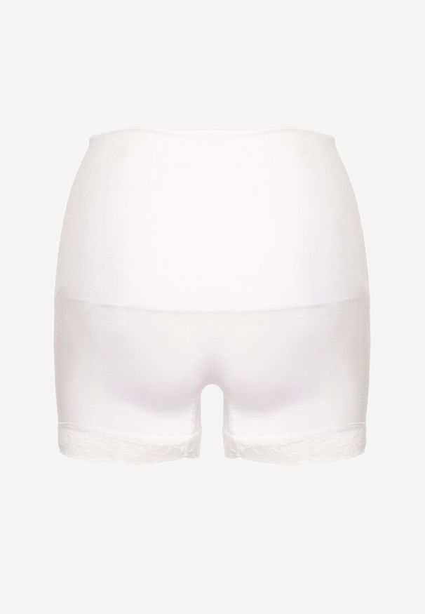 Renee - Biała Bielizna modelująca High Waist z Koronką Hivivia. Stan: podwyższony. Kolor: biały. Materiał: koronka. Wzór: koronka
