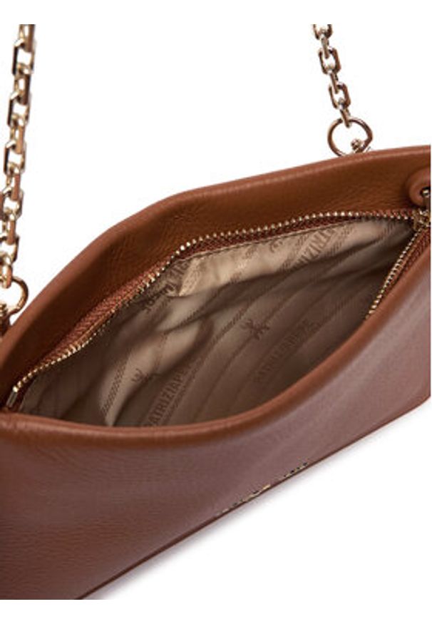 Patrizia Pepe Torebka 8B0335/L001-B111 Brązowy. Kolor: brązowy. Materiał: skórzane