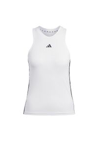 Adidas - AEROREADY Train Essentials Regular 3-Stripes Tank Top. Kolor: czarny, wielokolorowy, biały. Materiał: materiał. Długość rękawa: bez rękawów