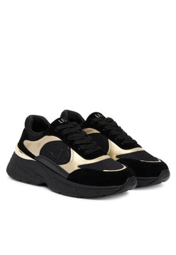 Liu Jo Sneakersy LJ01 BF5017 PX031 Czarny. Kolor: czarny. Materiał: zamsz, skóra