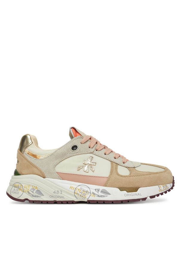 Sneakersy Premiata. Kolor: beżowy