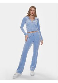 Juicy Couture Bluza Madison JCWA122001 Fioletowy Slim Fit. Kolor: fioletowy. Materiał: syntetyk