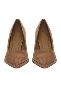 Gino Rossi - GINO ROSSI Szpilki EO-INTI-2635-1 Beżowy. Kolor: beżowy. Materiał: skóra, zamsz. Obcas: na szpilce #2
