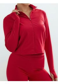 Sinsay - Sportowa bluza ze stójką Gym Hard - czerwony. Typ kołnierza: kołnierzyk stójkowy. Kolor: czerwony #1