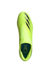 Adidas - Buty piłkarskie adidas X Ghosted.3 Ll Fg M FW6969 żółte wielokolorowe. Okazja: na co dzień. Kolor: wielokolorowy. Materiał: włókno, dzianina. Szerokość cholewki: normalna. Sport: piłka nożna #3