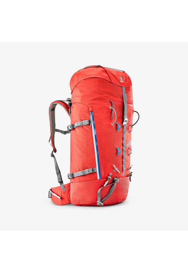 SIMOND - Plecak alpinistyczny Simond Makalu 45/70. Kolor: czerwony. Materiał: poliamid, tkanina, poliester. Wzór: paski