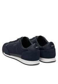 BOSS Sneakersy Nitan 50548864 Granatowy. Kolor: niebieski. Materiał: skóra, zamsz #3