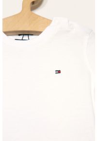 TOMMY HILFIGER - Tommy Hilfiger - T-shirt dziecięcy 74-176 cm. Okazja: na co dzień. Kolor: biały. Materiał: bawełna, materiał, dzianina. Wzór: gładki. Styl: casual #2