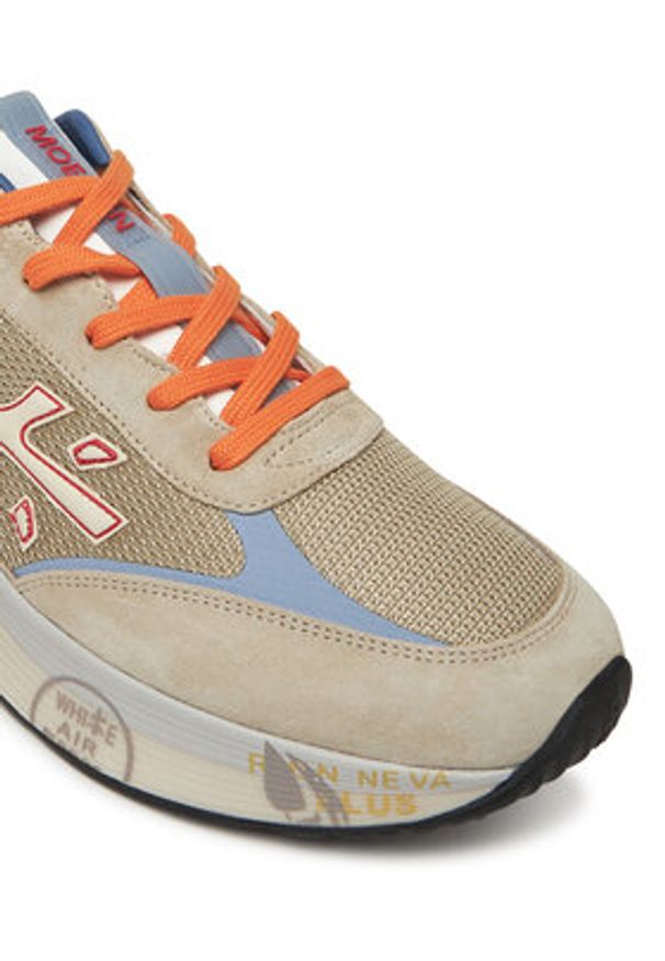 Premiata Sneakersy MOERUN VAR 7301 Beżowy. Kolor: beżowy. Materiał: skóra