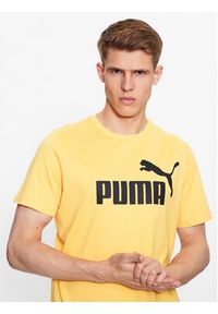 Puma T-Shirt Essentials Logo 586667 Żółty Regular Fit. Kolor: żółty. Materiał: bawełna