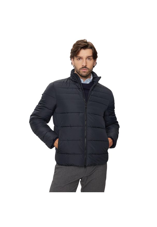 Kurtka puchowa zapinana na zamek Geox Magnete. Kolor: niebieski. Materiał: puch