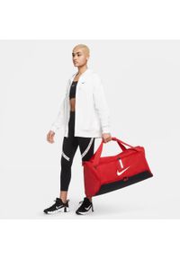 Torba Nike Academy Team Football Duffel Bag (Medium). Kolor: czerwony. Materiał: poliester, materiał. Sport: piłka nożna #1