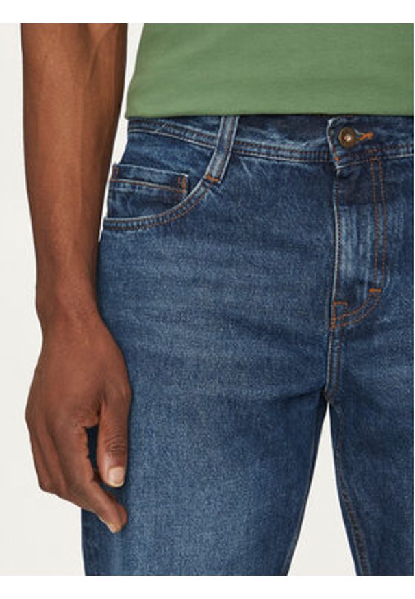 Mustang Jeansy Denver 1016340 Niebieski Straight Fit. Kolor: niebieski