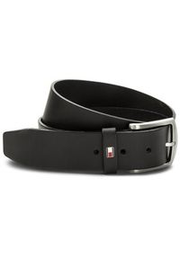 TOMMY HILFIGER - Tommy Hilfiger Pasek Męski New Denton Belt 4.0 E367863162 85 Czarny. Kolor: czarny. Materiał: skóra #2