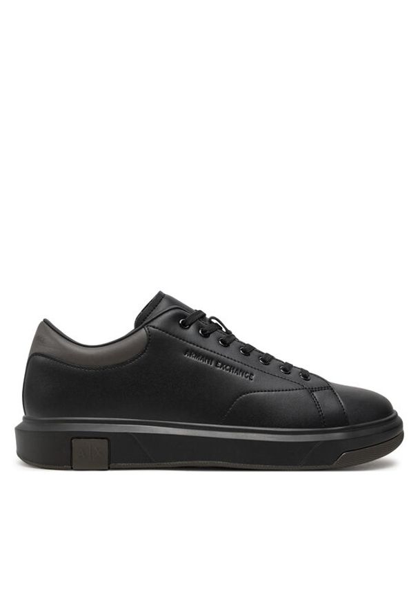 Armani Exchange Sneakersy XUX123 XV534 U181 Czarny. Kolor: czarny. Materiał: skóra