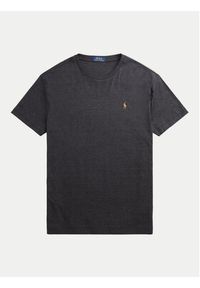 Polo Ralph Lauren T-Shirt Tsh 710740727032 Szary Slim Fit. Typ kołnierza: polo. Kolor: szary. Materiał: bawełna #5