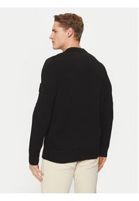 Stone Island Sweter 8115527FA Czarny Regular Fit. Kolor: czarny. Materiał: wełna #3