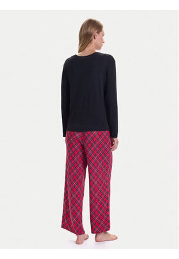 Lauren Ralph Lauren - LAUREN RALPH LAUREN Piżama ILN72466F Czarny Regular Fit. Kolor: czarny. Materiał: bawełna