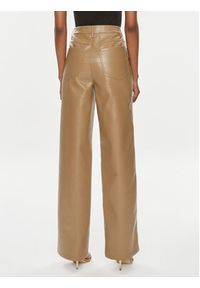 ROTATE Spodnie z imitacji skóry 1121432512 Brązowy Regular Fit. Kolor: brązowy. Materiał: skóra #4