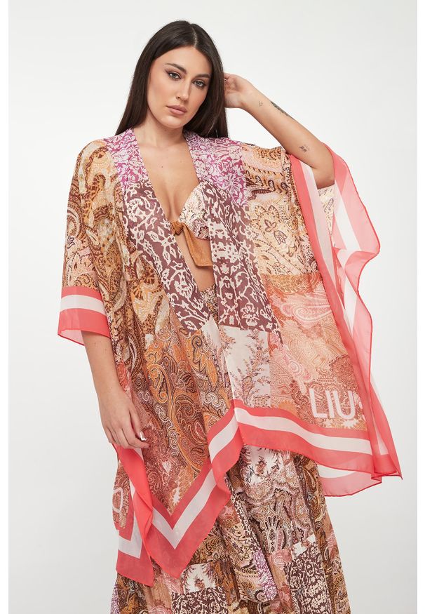 Liu Jo - Narzutka plażowa z wzorem paisley LIU JO. Okazja: na plażę. Wzór: paisley