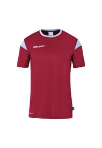 UHLSPORT - Koszulka Uhlsport Squad 27. Kolor: czerwony, niebieski, wielokolorowy. Materiał: jersey. Wzór: kolorowy, napisy. Sport: piłka nożna