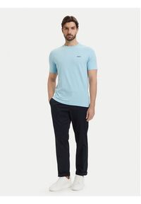 BOSS T-Shirt Tee 50506373 Niebieski jasny Regular Fit. Kolor: niebieski. Materiał: bawełna #5