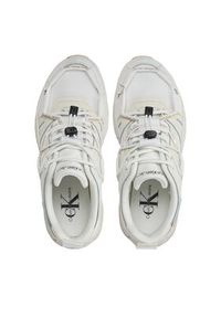 Calvin Klein Jeans Sneakersy Chunky Runner Vibram Mix Ml Fad YW0YW01311 Biały. Kolor: biały. Materiał: skóra