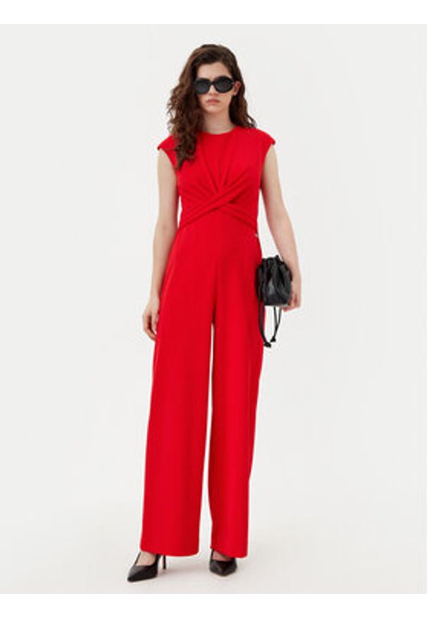 Calvin Klein Kombinezon K20K208177 Czerwony Wide Leg. Kolor: czerwony. Materiał: syntetyk