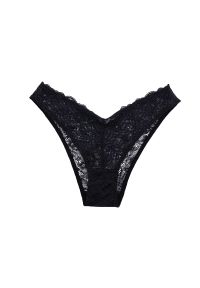 Intica - Figi koronkowe codzienne i na specjalne okazje Bozana. Kolor: czarny. Materiał: koronka. Wzór: koronka