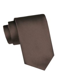 Chattier - Klasyczny, Szeroki Krawat Męski CHATTIER - Brązowy. Kolor: wielokolorowy, beżowy, brązowy. Materiał: tkanina. Styl: klasyczny