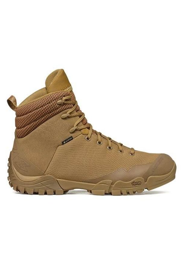 Buty trekkingowe męskie Garmont Nemesis 6.2 Gtx Coyote. Wysokość cholewki: za kostkę. Zapięcie: sznurówki. Kolor: wielokolorowy, brązowy. Materiał: guma, materiał, syntetyk. Szerokość cholewki: normalna